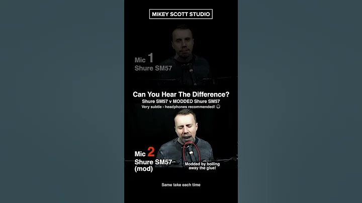 Can You Hear The Difference? Shure SM57 vs Modded SM57 on Vocals 🎤 (I Modded This One!)