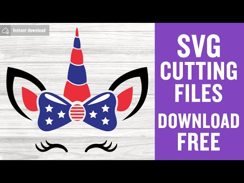 4Th Of July Unicorn Svg Free Cutting Files for Silhouette Instant Download