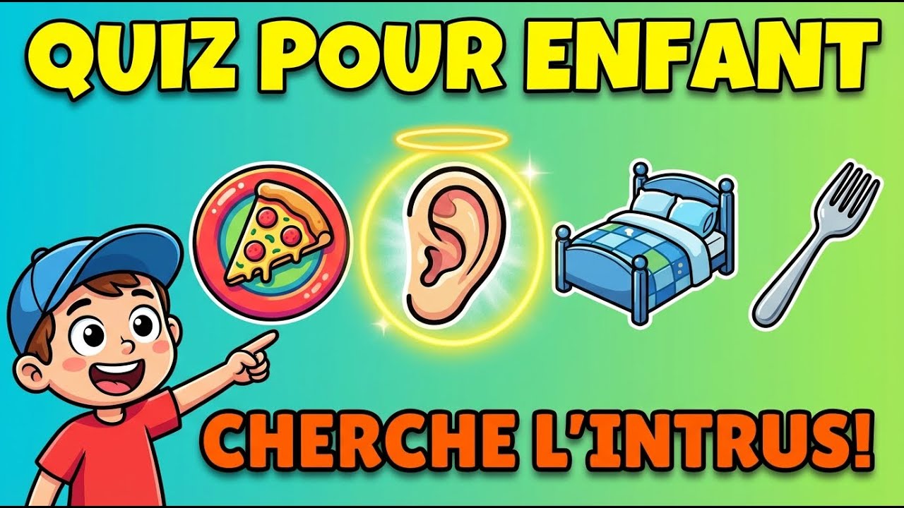 Cherche l’intrus parmis les trois | Objets du quotidien (quiz enfants)