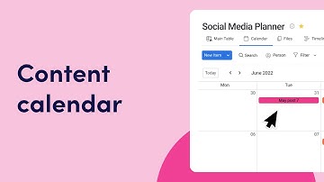 Content calendar | monday.com tutorials