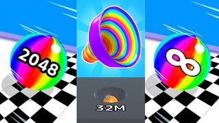 2048 | Ball Run 2048 vs Level Up Circles! vs Ball Run Infinity #cutiepie22yt screenshot 4