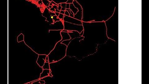 GPS tracks in Reykjavík