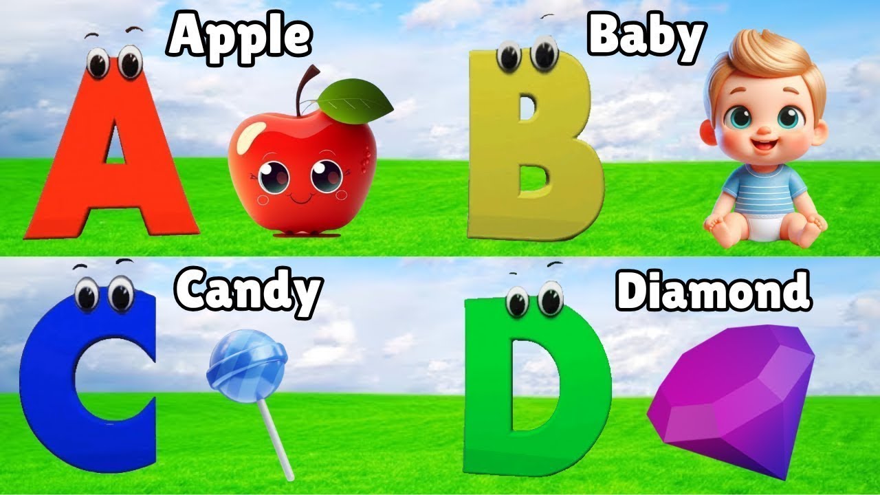 A For Apple B For Baby | Abc Phonics song for toddlers | Abcd Song| # ...
