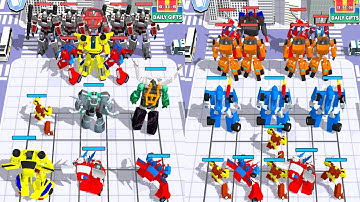 Merge Robot Monster Rampage : Robot Rise Battle, Evolution Of Robot Transformer, Epic War
