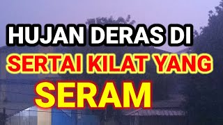 pengantar tidur suara hujan deras di malam hari 2 jam di jamin pules