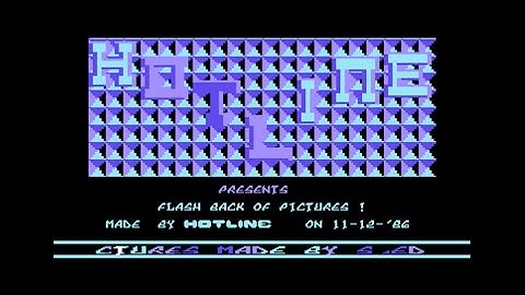 Flash Back of Pictures by Hotline Commodore 64 - SlideShow
