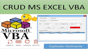 CRUD MS EXCEL VBA Explicado Fácilmente