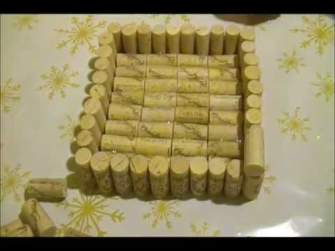 How to make a napkin holder with wine corks