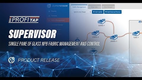 Profitap Supervisor: Single pane of glass NPB fabric management and control