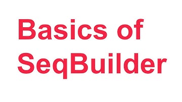 Tutorial 3: Basics of SeqBuilder
