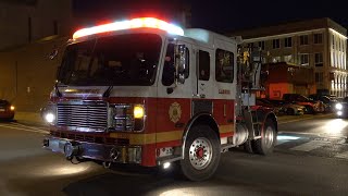 ***1ST VIDEO EVER *** PHILADELPHIA FIRE DEPARTMENT LADDER 1 & ENGINE 13 RESPONDING Q'S & HORN***