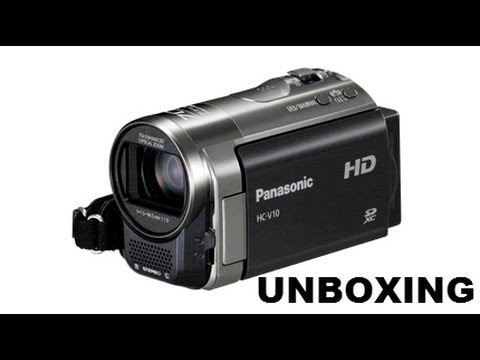 Panasonic HC-V10 Unboxing And Test - YouTube