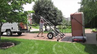 The Spa Guy Moving Series One Man Moves 7x7 Artesian Spa Off Deck to another house