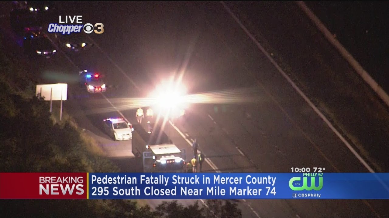 I295 Shut Down In Mercer County, NJ After Fatal Pedestrian Accident