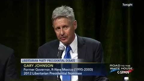 Gary Johnson booed at the Libertarian Debate for Supporting Driver