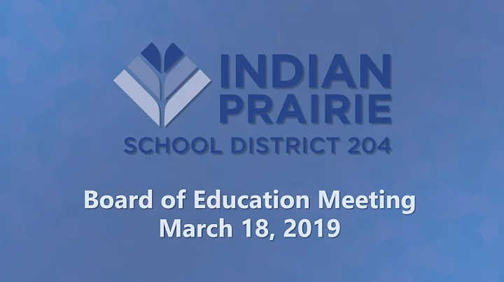 Board of Education Meeting: 03/18/2019