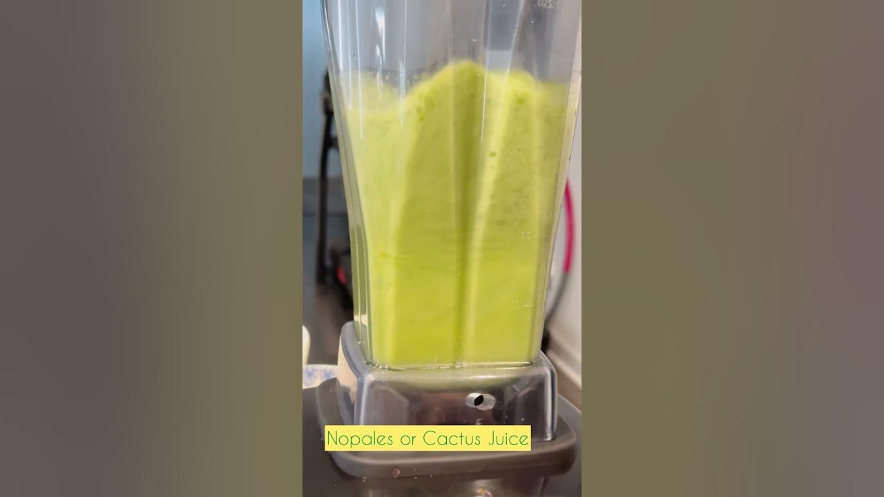How To Make Nopales Or Cactus Juice YouTube