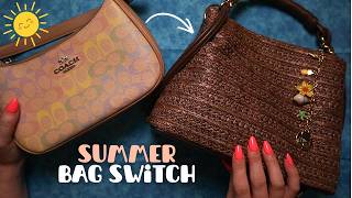 ASMR Switching out my Bag for Summer 🌴🐚