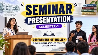 SEMINAR PRESENTATION I SEM-1 I 30 SEP 2026