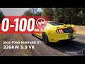2021 Ford Mustang GT 0-100km/h & engine sound
