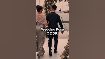 The elegance. The energy. The pose  2025 couples, take note, this one’s iconic!  #weddingday
