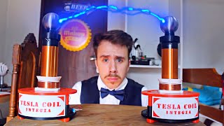 Tesla Coil  Wireless Power Machine 3D Printed (ft .Plasma Channel)