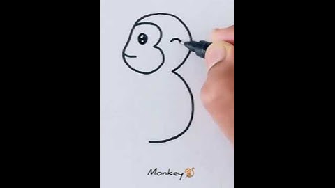 Monkey Drawing for Kids | How to Draw a Monkey | Easy Drawing Monkey