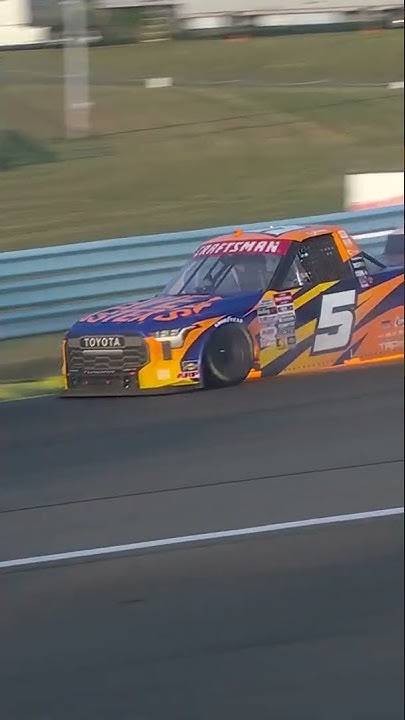 this truck is on fire tonight! #nascar