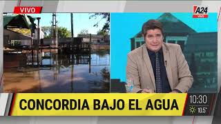🔴💧 Inundaciones en Concordia: "El panorama no es alentador"