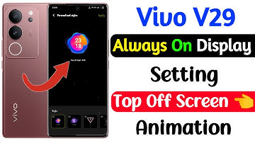 vivo v29 always on display use kaise kare | always on display setting vivo v29 | technical vijay