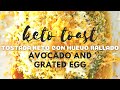 La tostada de huevo rallado que se ha hecho tan viral ¡versión keto! Avocado grated egg keto toast