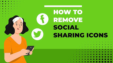 How to remove social sharing Icons?