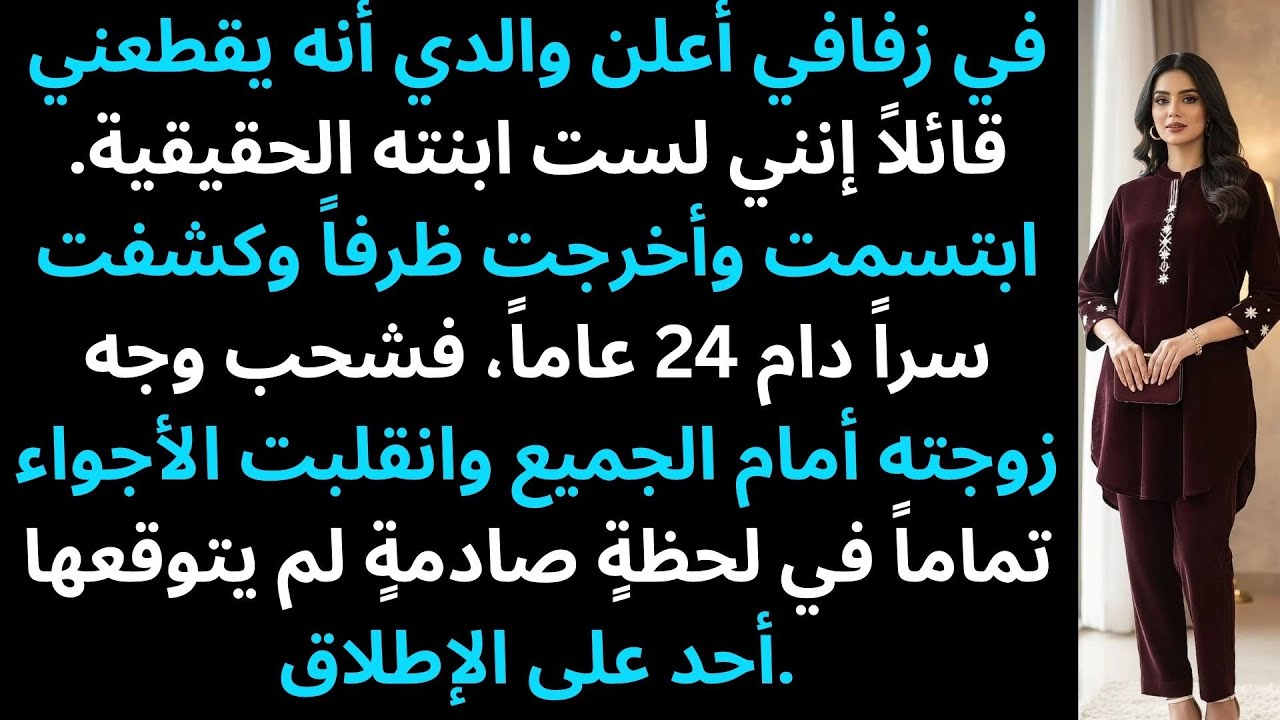 «قطعني والدي يوم زفافي — ثم انكشف سرّ زوجته المخفي منذ 24 عاماً»