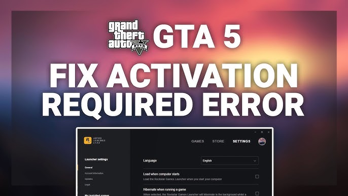 How To Fix GTA 5/V Activation Required Fix - YouTube