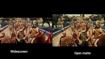 Alexander 2004 widescreen vs open matte aspect ratio comparison Alexander enter Babylon city