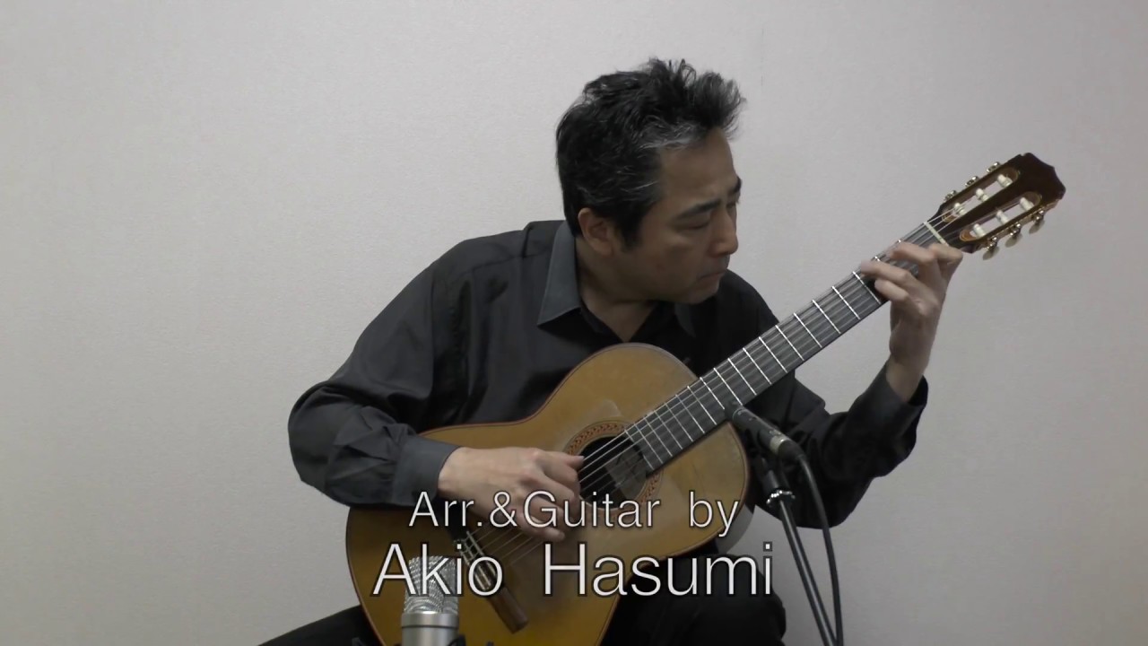 懐かしい名画『シェルブールの雨傘』をソロギターで弾いてみた！タブ譜付き譜面販売中！