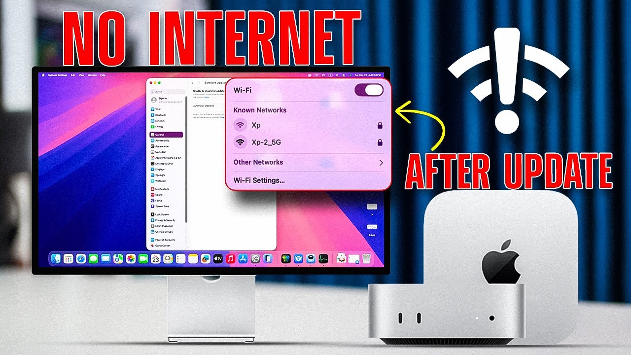 How to Fix No Internet After macOS Update? Fix Mac mini M4/ M2 / M1 ...