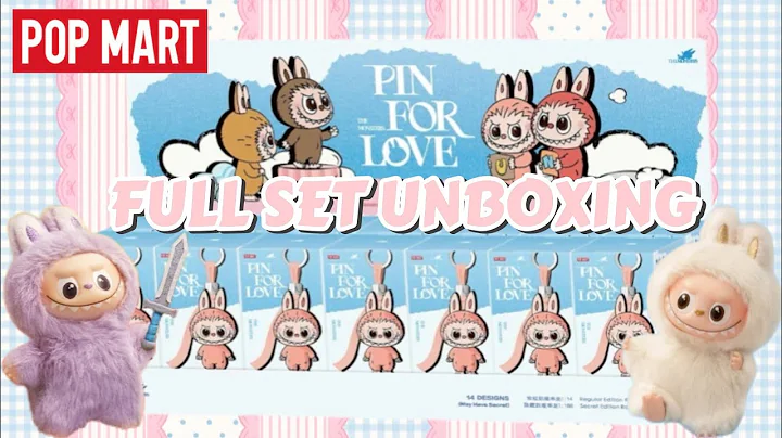 NEW MINI LABUBU 😍 Pin for Love FULL Series Unboxing (N–Z) | 14+ Minutes POPMART ASMR