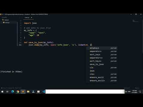 Update json file using python