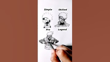 How to Draw Legend Kakashi 😳 #naruto #anime #drawing