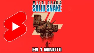La historia de METAL GEAR 2: Solid Snake (MSX⌨) explicada en 1 MINUTO.
