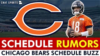 Chicago Bears Schedule LEAKS \& RUMORS Before 2024 NFL Schedule Release