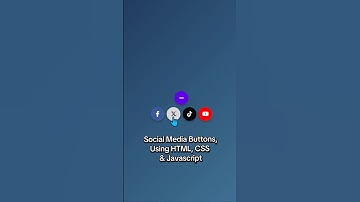 Social Media Buttons using #html #css and #javascript #coding #htmlcss #htmltutorial #tech