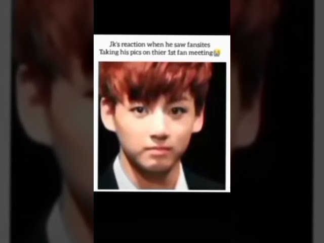 jungkook on first fan meeting 😢 |MSN ARMY BLINK #shorts #yt #army class=