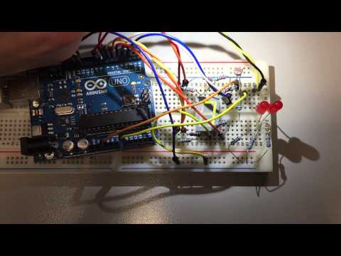 LDR to 7 segment display
