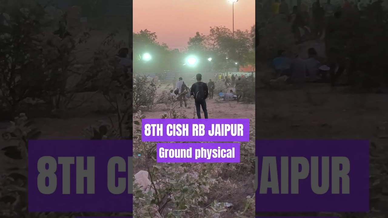 8th CISF RB JAIPUR PET/PST 2025