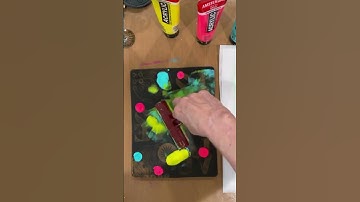 Gelli Plate Printing with Thrift Store Finds