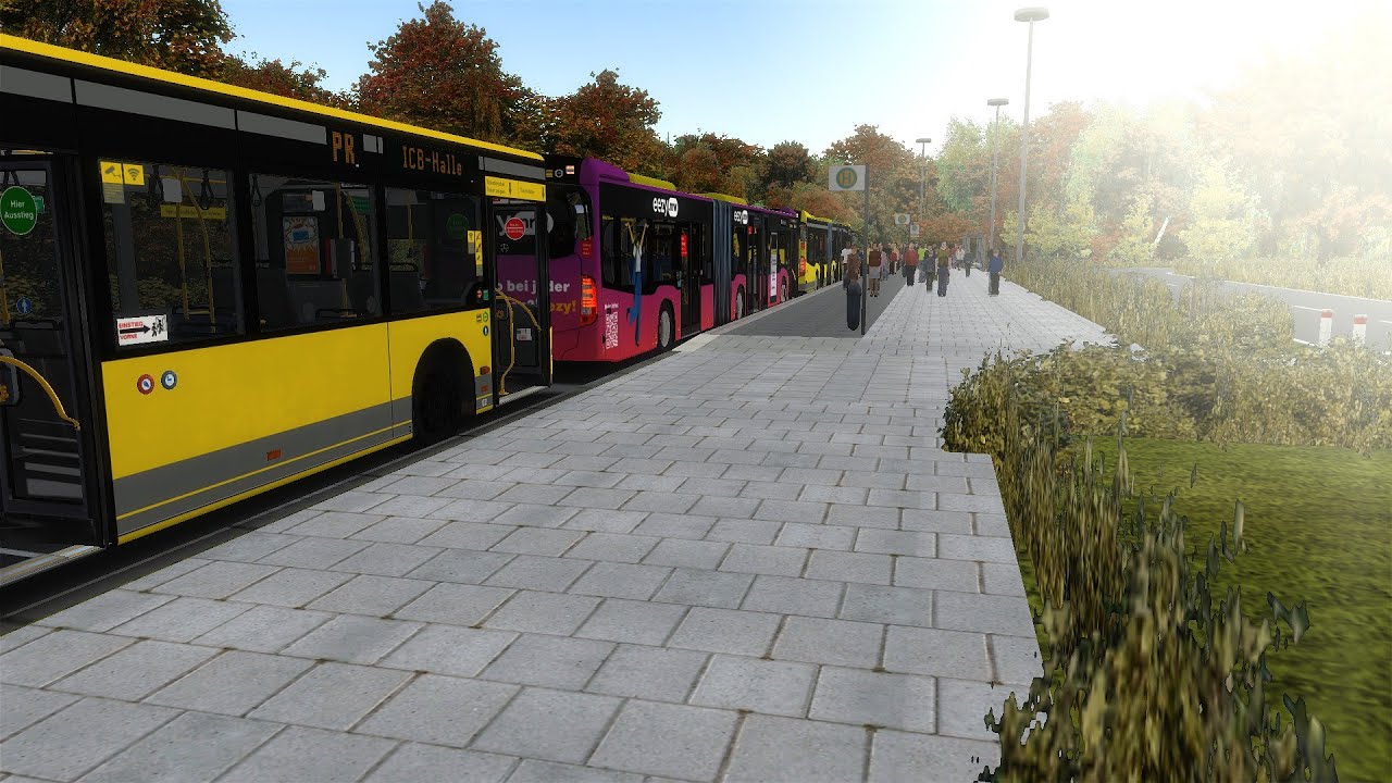 Let´s Play Omsi 2 (ASMR) Messeschuttle ICB-Halle und zurück [Ahlheim V5]