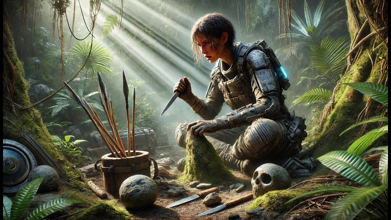 The Survival Exam Allowed No Weapons — The Human Sharpened Stone and Carved Spears | HFY Story