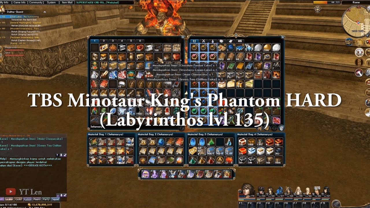 Easy TBS Minotaur King&#39;s Phantom (HARD) | JOB INSTRU Lv 170 | Atlantica Online Indonesia ...